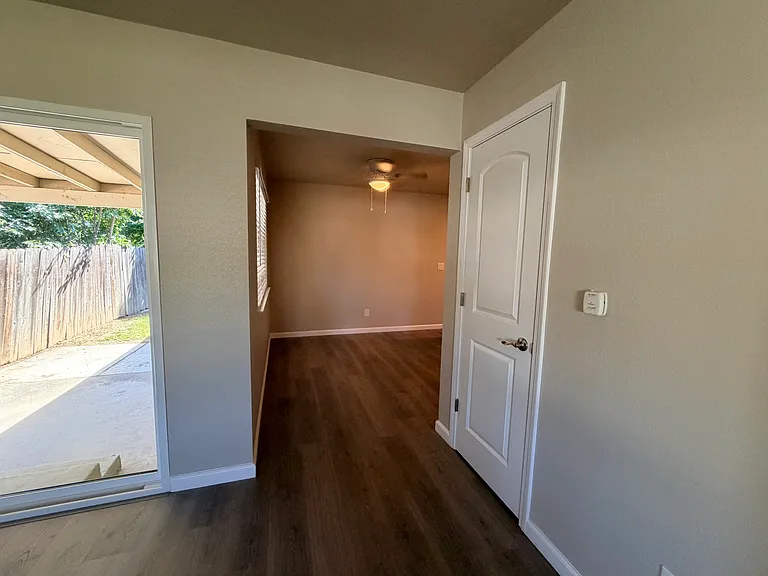 Entering into dining area.