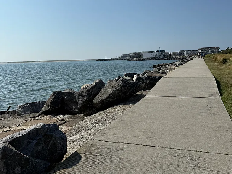 Sea Wall within walking distance that extends all the way to the boardwalk