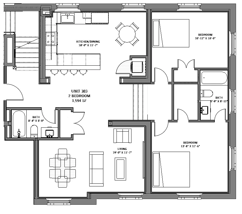 Floor plan 303