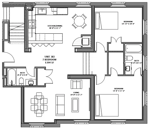 Floor plan 303