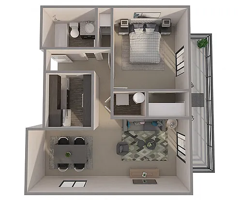 Floor plan 1X1