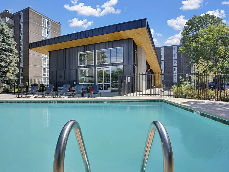 Enjoy sun sparkling water at the pool