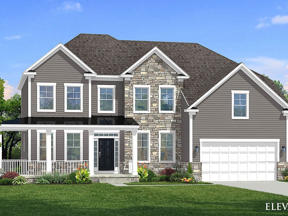 Elevation 5 of the Castlerock II Single Family Home by DRB Homes at Huntfield.