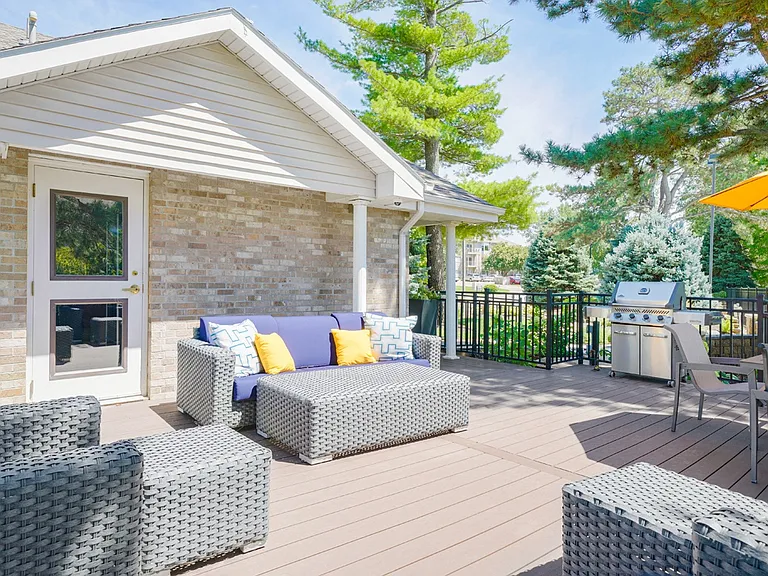 Relax and lounge with neighbors and friends on our community sun deck.