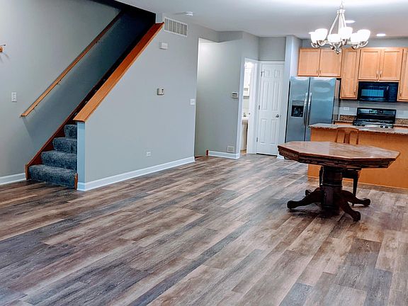 Main living dining and kitchen space.