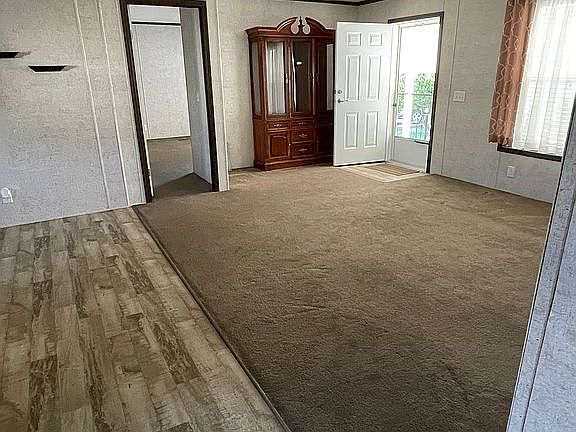 Living room open to kitchen