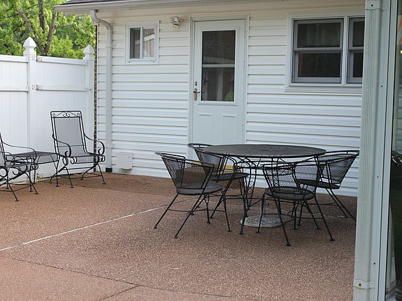Patio with gas grill