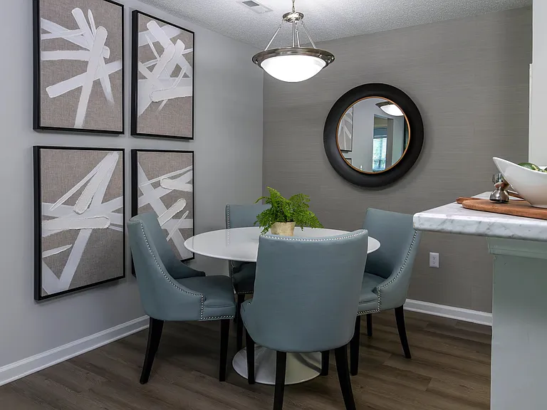 Our dining rooms feature a seamless flow into your upgraded kitchen and open living space.