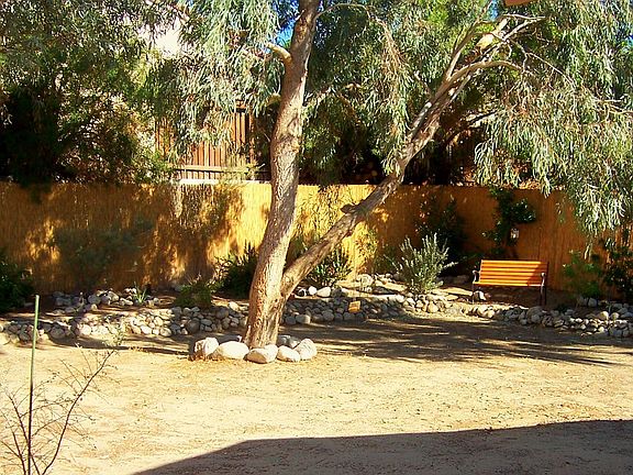 Large park like back yard. Low maintenance landscaping.