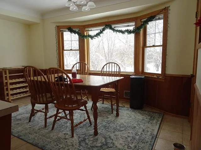 Dining Room off of Kitchen - snowy views