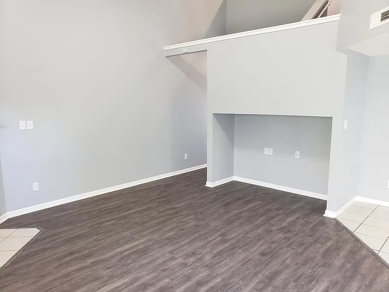 View of living room cubby hole / entertainment center space