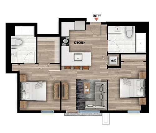 Floor plan S6 - Studio