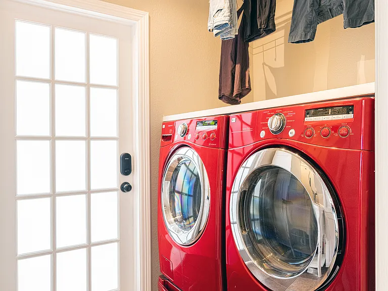 private laundry room, washer and dryer (not shared)