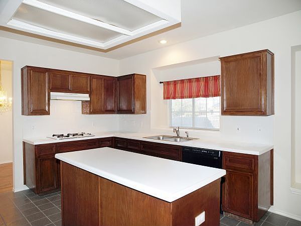 Large kitchen with center island