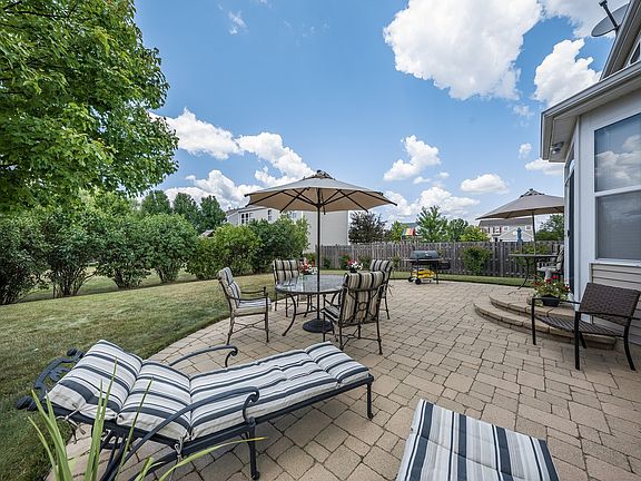 Great outdoor space with paver patio and natural gas outside to connect your grill