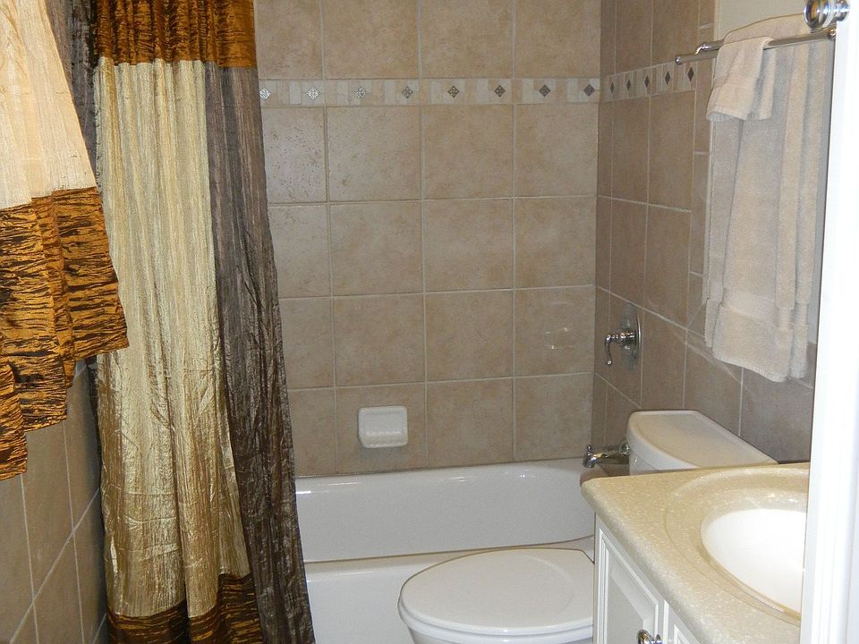 Updated master bath feels luxurious and modern.