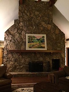 Large Gas Fireplace
