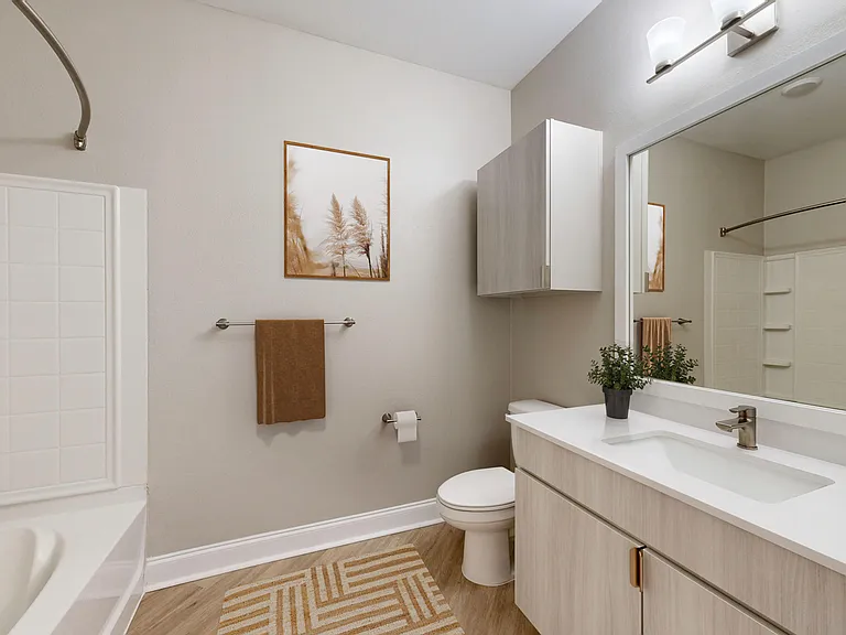 Newly renovated bathroom