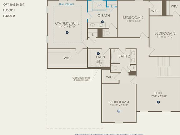 Riverton Floor Plan, Quick Move-In Home, Floor 2