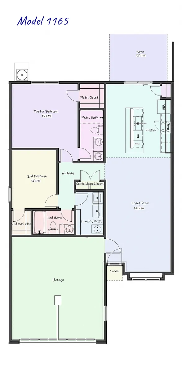 Floor plan WILDCAT CREEK Duplex