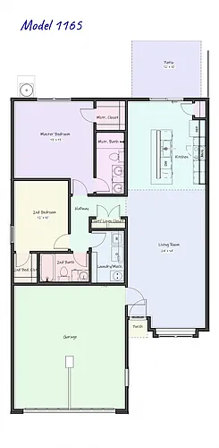 Floor plan WILDCAT CREEK Duplex
