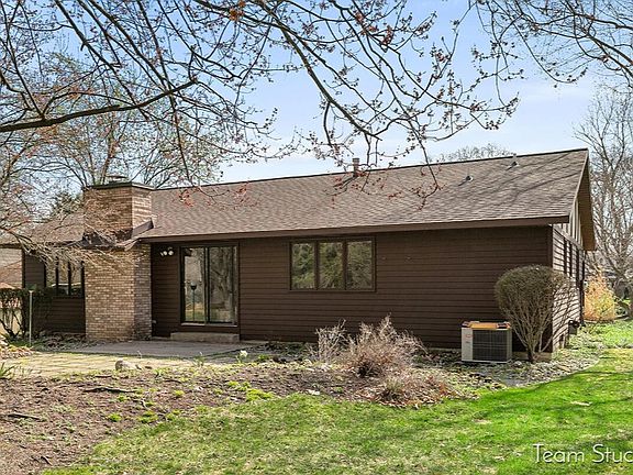 Backyard with concrete patio