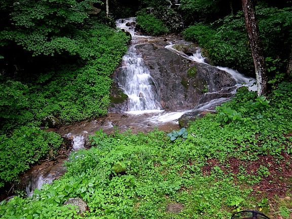 Waterfall on property