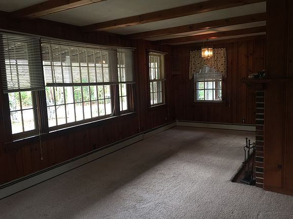 Living room with fireplace