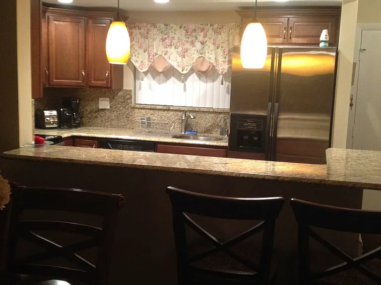 view of kitchen from dining room