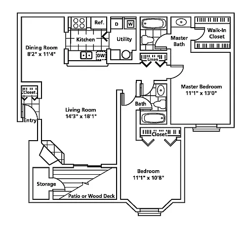 Floor plan Woodlark II