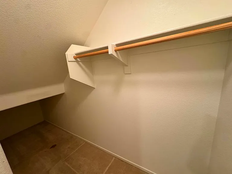 Open Closet located downstairs