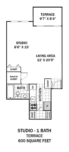 Floor plan Studio