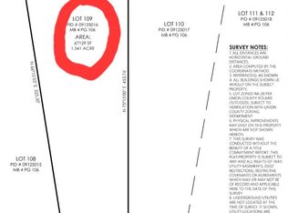 LOT 109 Archie Ln, Monroe, NC 28112