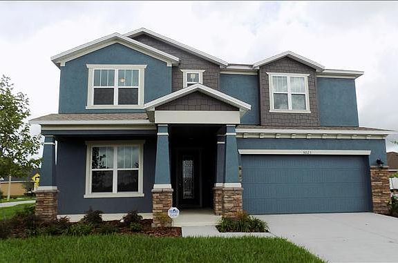 Bonita front exterior with stone/shingle trim