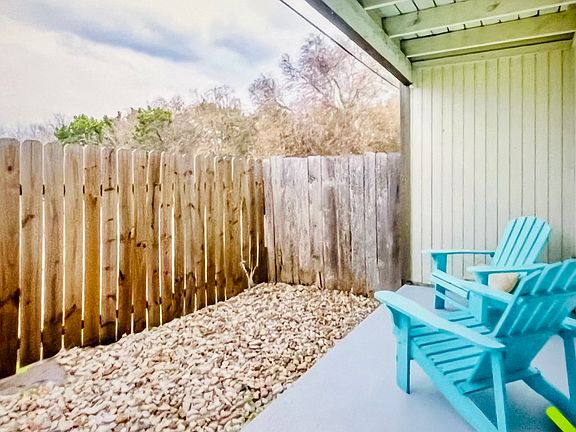 Enjoy coffee on your private patio__
Hang a few string lights and "chill" in the evenings.