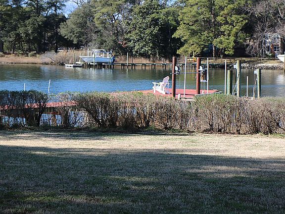 about 130' of waterfront 
