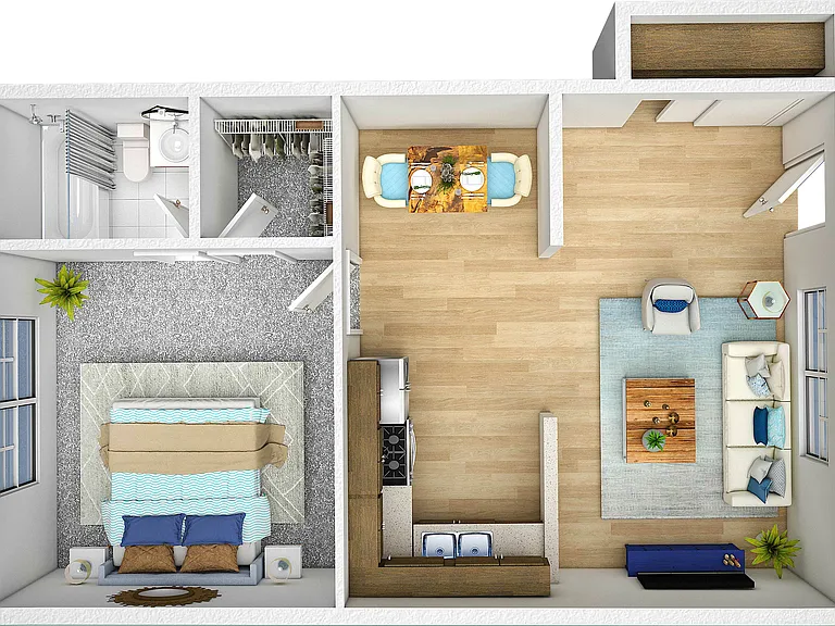 Mount Pleasant Villas - 2 Bedroom Floor Plan Mount Pleasant Villas - 2 Bedroom Floor Plan