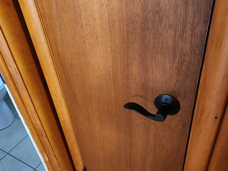 Black Handles on Doors