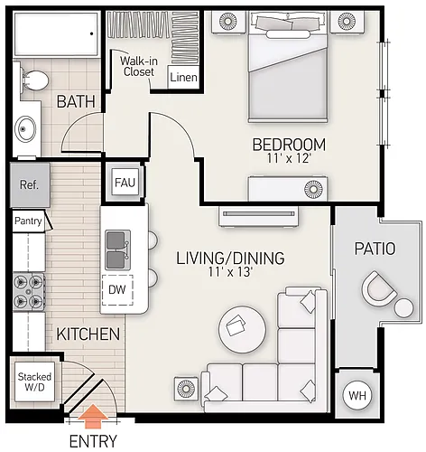 Floor plan Soggiorno - Plan A
