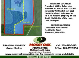Wattles Rd, Sherwood, MI 49089