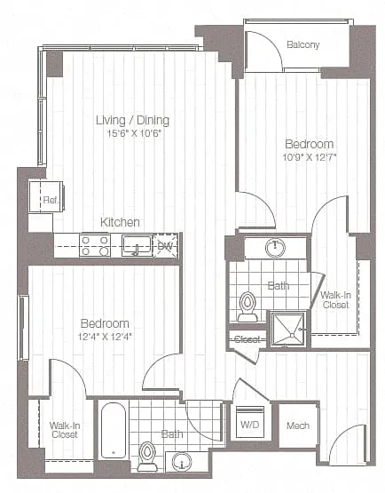 Floor plan B6