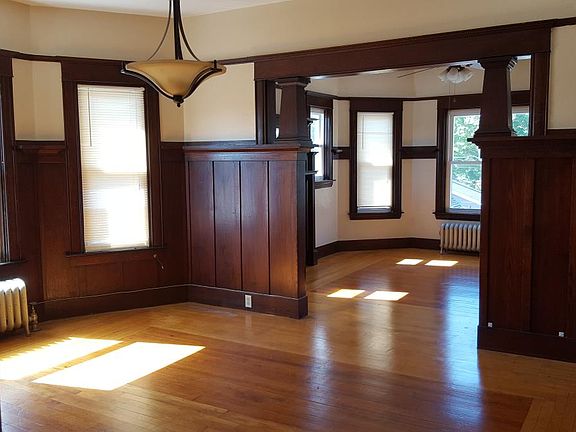 Dining room looking into living room