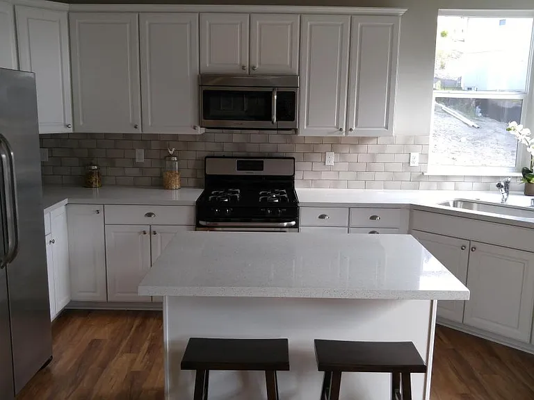 Nice Bright Kitchen Area, furniture not included.