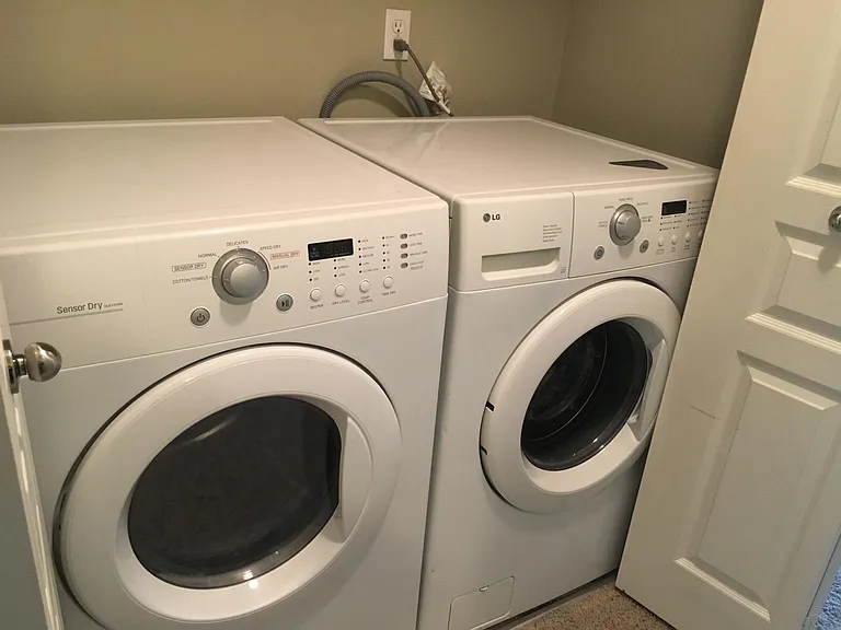 Washer Dryer upstairs