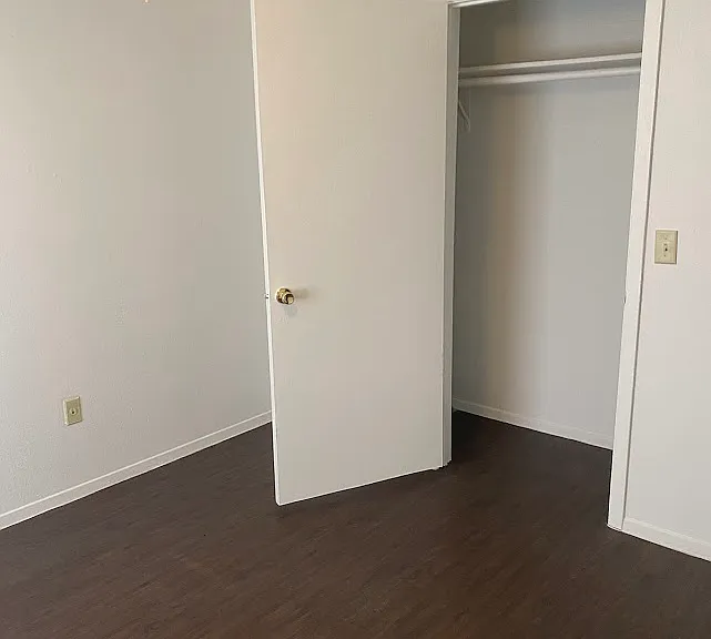 Bedroom with Fan and closet view