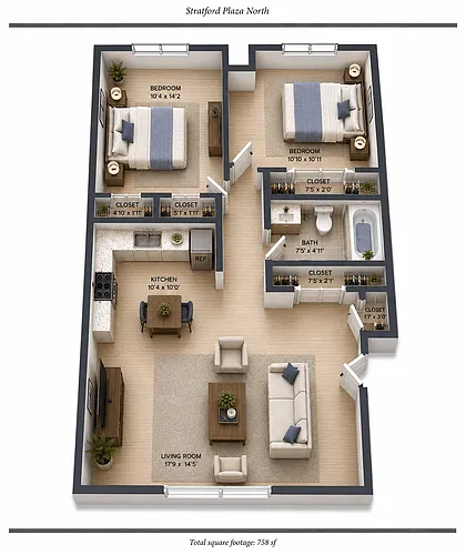 Floor plan 2 Bedroom