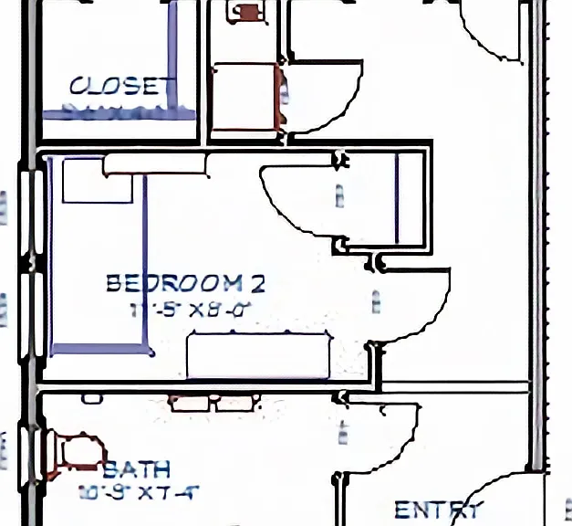 1 Bedroom plus Office or 2 bedroom featuring a Master and smaller bedroom.