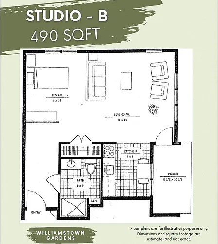 Floor plan Studio - B