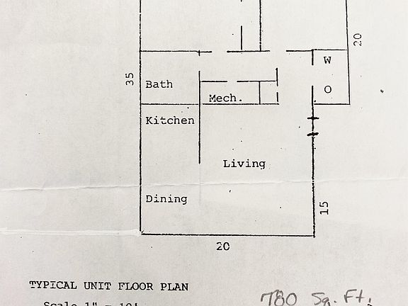 Sample apartment drawing
