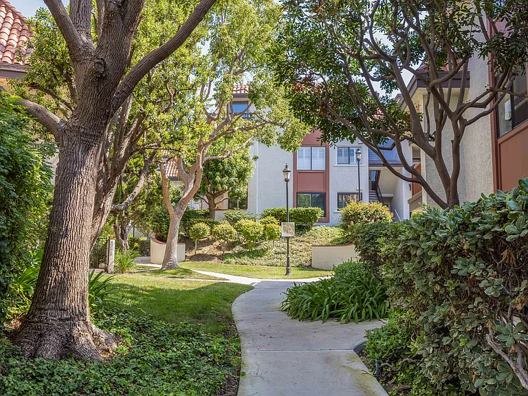 A walk form guest parking. grounds are well maintained